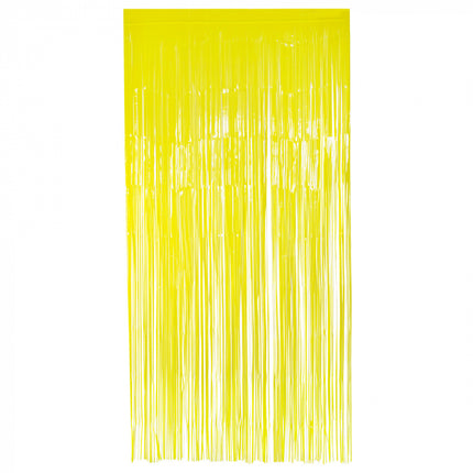 Foliegordijn - 200 x 100 cm - neon geel