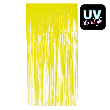 Foliegordijn - 200 x 100 cm - neon geel
