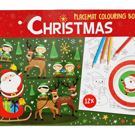 Kerst kleurboek placemats