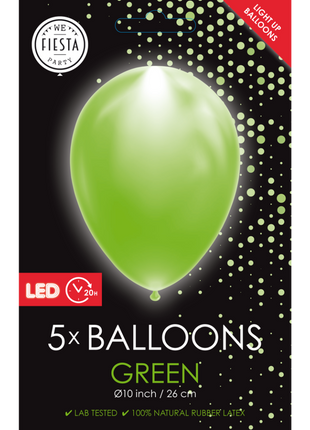 LED Ballonnen - 5 stuks - 30 cm