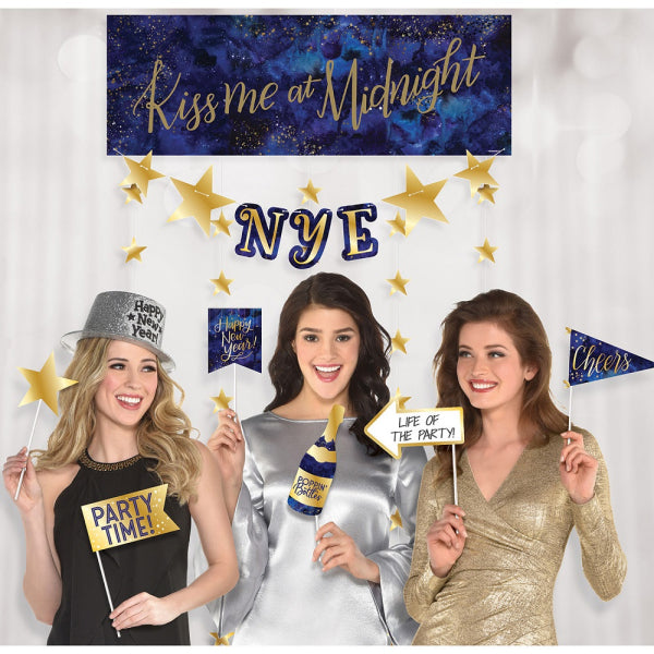 New Year Photobooth props en bord