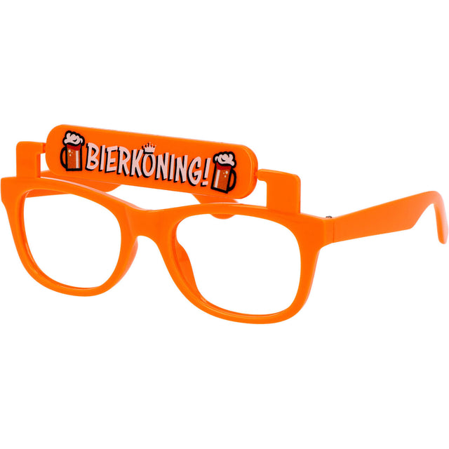 Partybril - Omdraaien naar "Bierkoning" en "Geef me bier!"