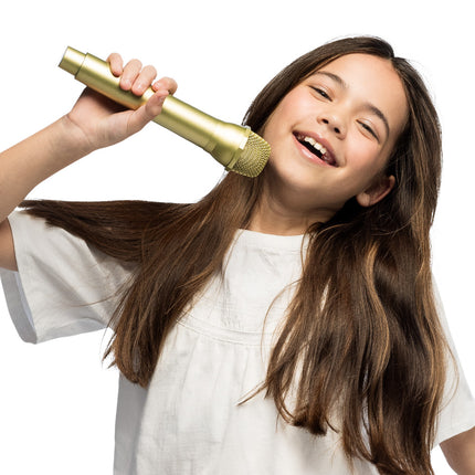 Party nep microfoon - goud