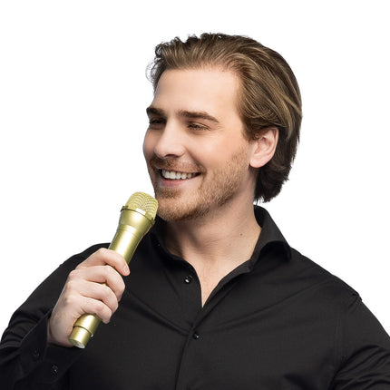 Party nep microfoon - goud