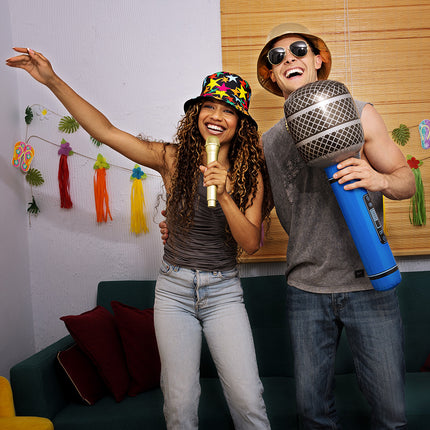 Party nep microfoon - goud