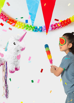 Set Piñata (Augenbinde und Stock 43 cm)