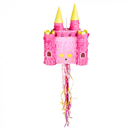 Prinzessinnen-Schloss-Piñata zum Ziehen (40 x 26 x 16 cm)