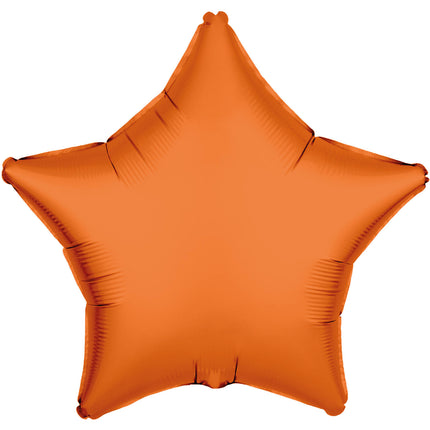 Folieballon ster - NEON oranje - 43 cm