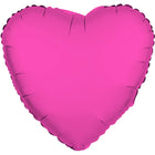 Folieballon hart - NEON roze - 43 cm