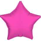 Folieballon ster - NEON roze - 43 cm