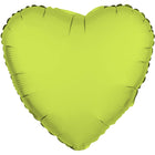 Folieballon hart - NEON geel - 43 cm