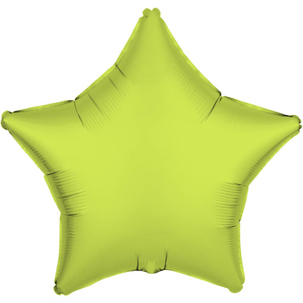 Folieballon ster - NEON geel - 43 cm