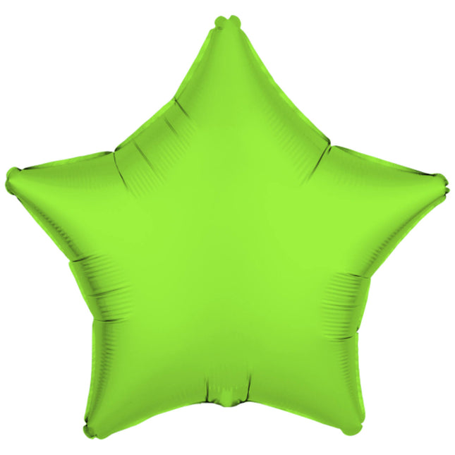 Folieballon ster - NEON groen - 43 cm