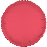 Folieballon rond - NEON rood - 43 cm