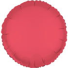Folieballon rond - NEON rood - 43 cm