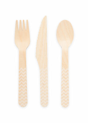 Wooden cutlery FSC - 18 pieces