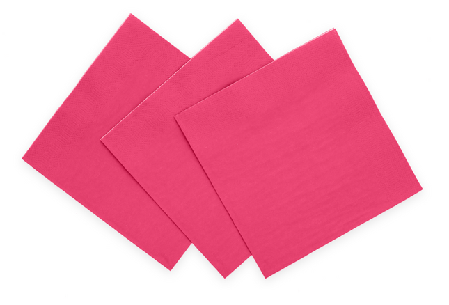Servetten FSC - 20 stuks - 33 x 33 cm - roze