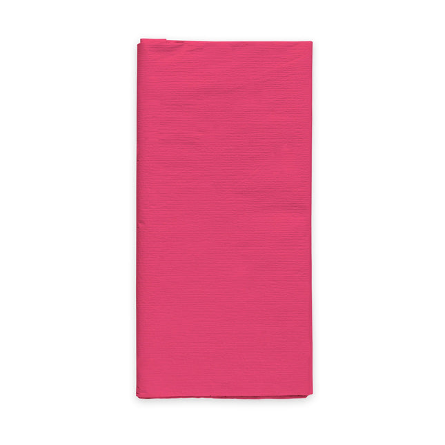 Papieren tafelkleed FSC - 120 x 180 cm - roze