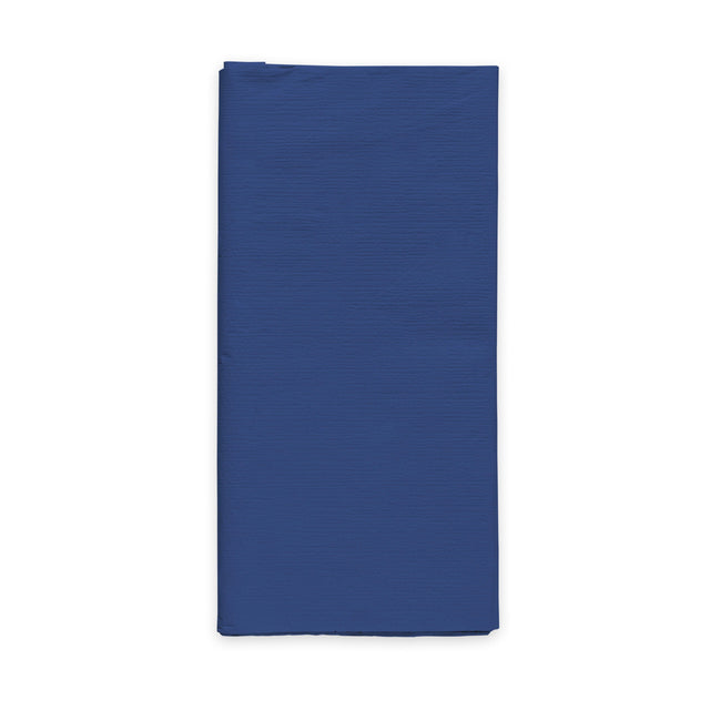Papieren tafelkleed FSC - 120 x 180 cm - blauw