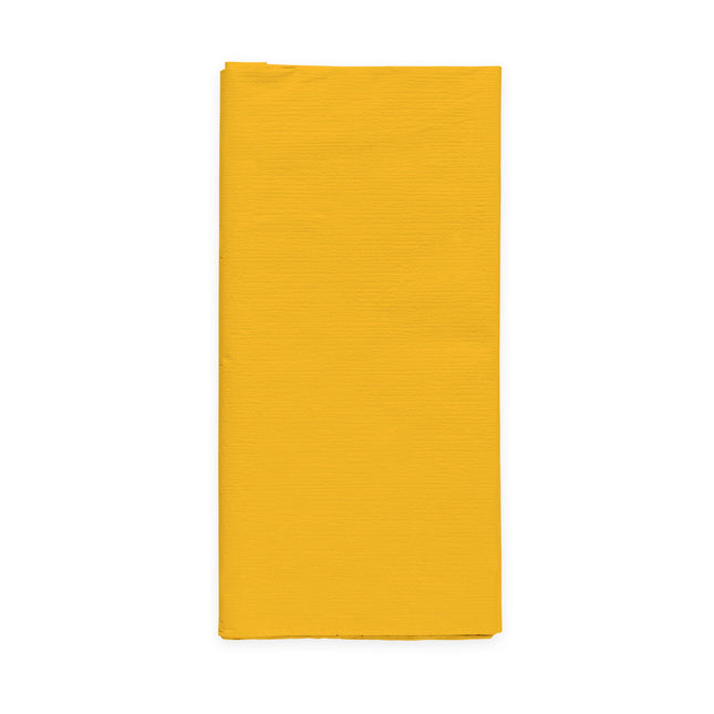 Papieren tafelkleed FSC - 120 x 180 cm - geel