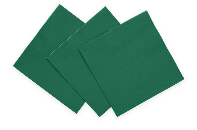 Servetten FSC - 20 stuks - 33 x 33 cm - groen