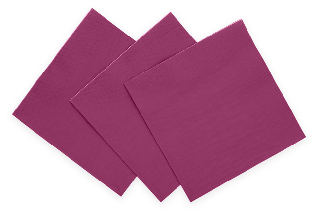 Servetten FSC - 20 stuks - 33 x 33 cm - paars