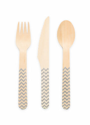 Wooden cutlery FSC - 18 pieces