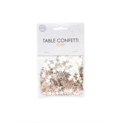 Tafelconfetti - 14 gram - rose gouden sterretjes