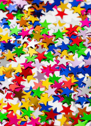 Table confetti - 14 grams - colored stars