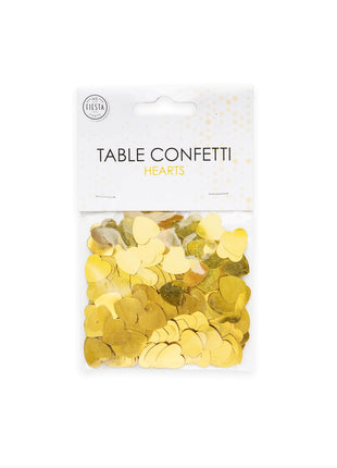 Table confetti - 14 grams - golden hearts