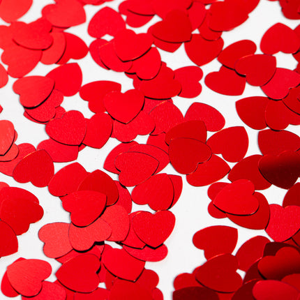 Tafelconfetti - 14 gram - rode hartjes