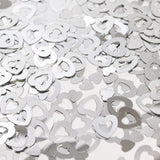 Tafelconfetti - 14 gram - zilveren open hartjes