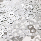 Tafelconfetti - 14 gram - zilveren open hartjes