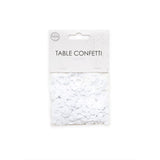 Tafelconfetti - 14 gram - witte open hartjes