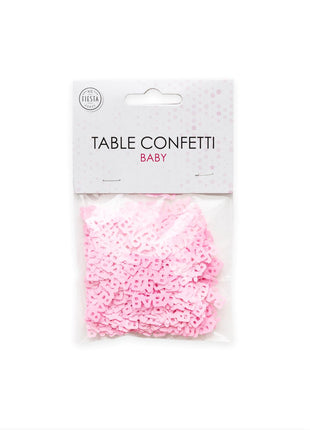 Baby-Tischkonfetti – 14 Gramm – rosa