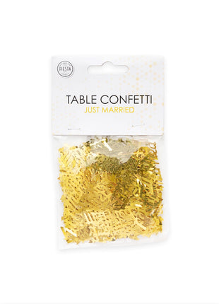 Just Married Table Confetti - 14 grams - gold