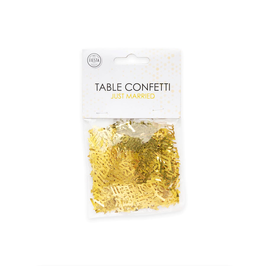 Just Married Tafelconfetti - 14 gram - goud