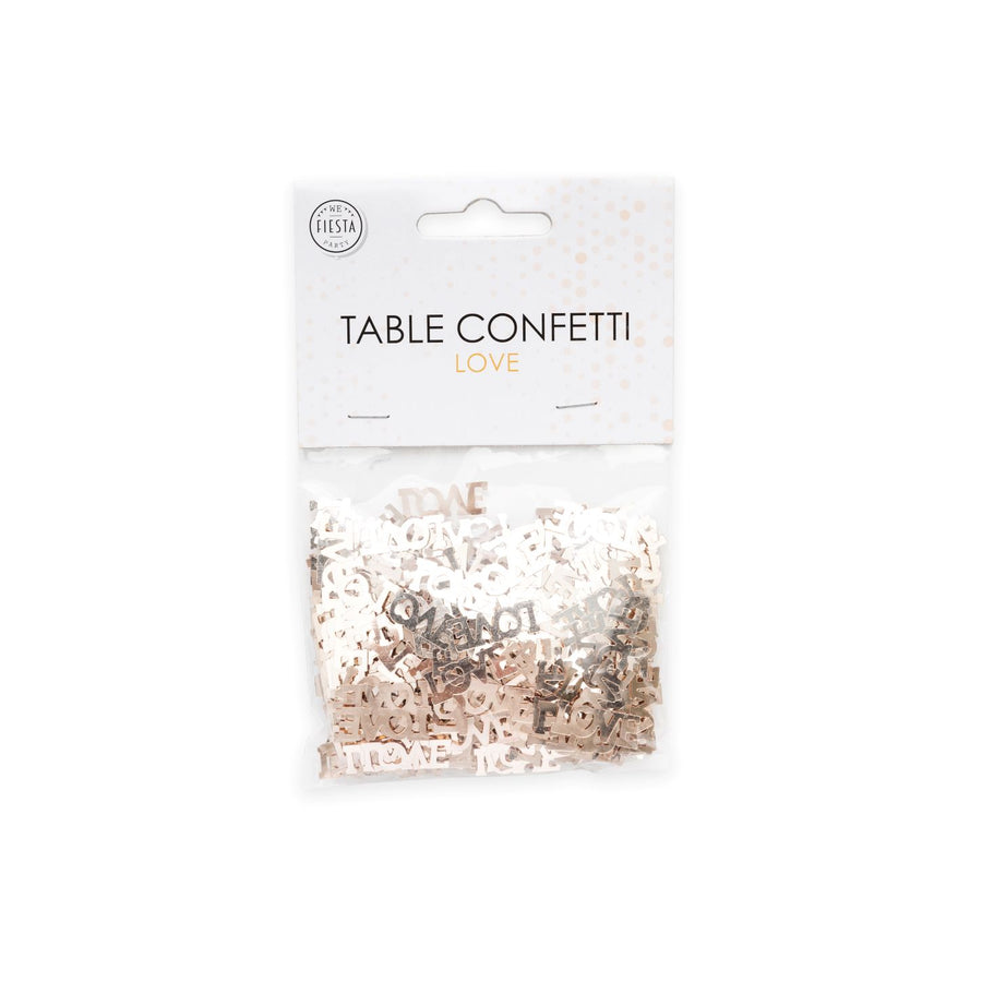 Tafelconfetti - 14 gram - Love - roségoud