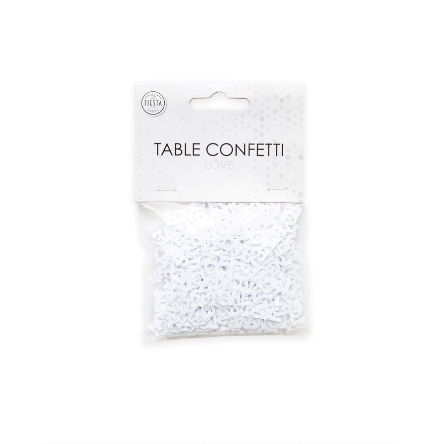 Tafelconfetti - 14 gram - Love - wit
