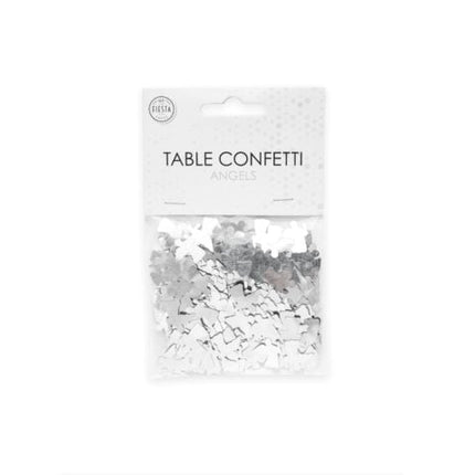 Tafelconfetti - 14 gram - zilveren engeltjes