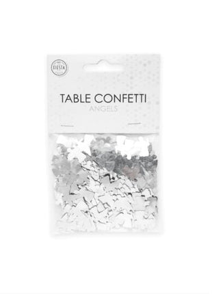 Tafelconfetti - 14 gram - zilveren engeltjes