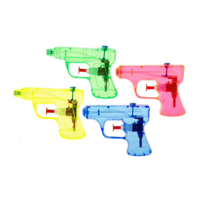 Waterpistool - 4 stuks (assorti) - 10 cm