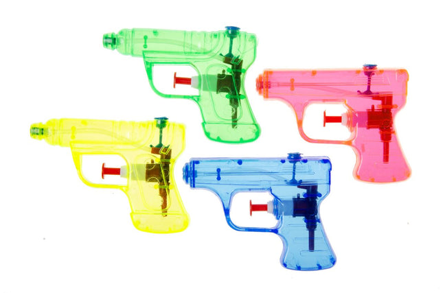 Waterpistool - 4 stuks (assorti) - 10 cm