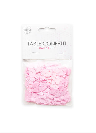 Roze baby voetjes Tafelconfetti - 14 gram