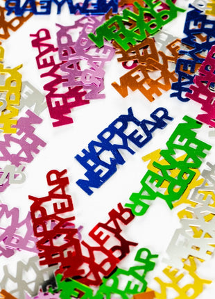 Happy New Year Table Confetti - 14 grams - colored