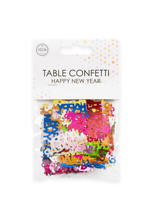 Happy New Year Table Confetti - 14 grams - colored