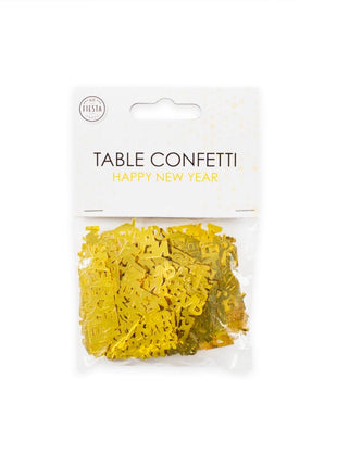 Happy New Year Table Confetti - 14 grams - gold