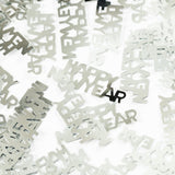 Happy New Year Tafelconfetti - 14 gram - zilver