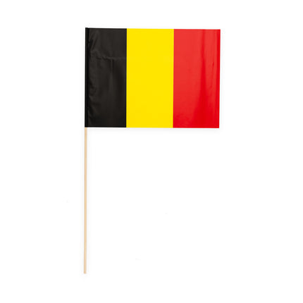 Zwaaivlaggetjes België - 10 stuks - 20 x 30 cm