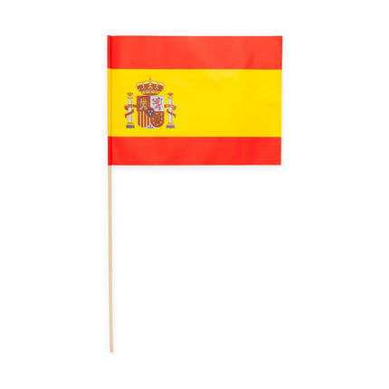 Zwaaivlaggetjes Spanje - 10 stuks - 20 x 30 cm